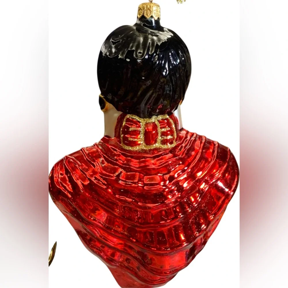 VTG Kurt Adler Betty Boop Mercury Glass Christmas Ornament. 7” Tall‎